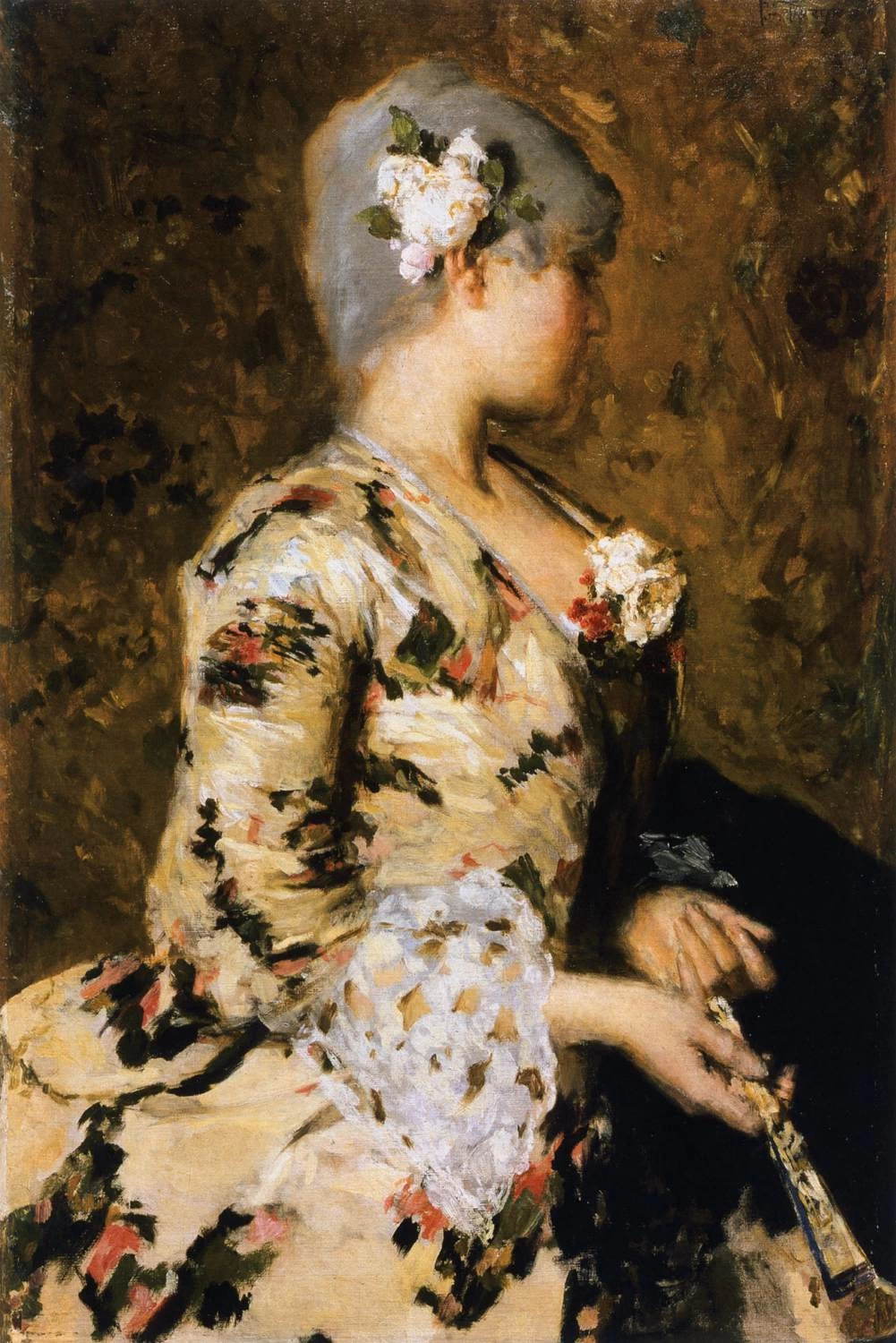 Dama veneziana de Settecento, 1887 - Galleria internazionale d'arte moderna, Venezia